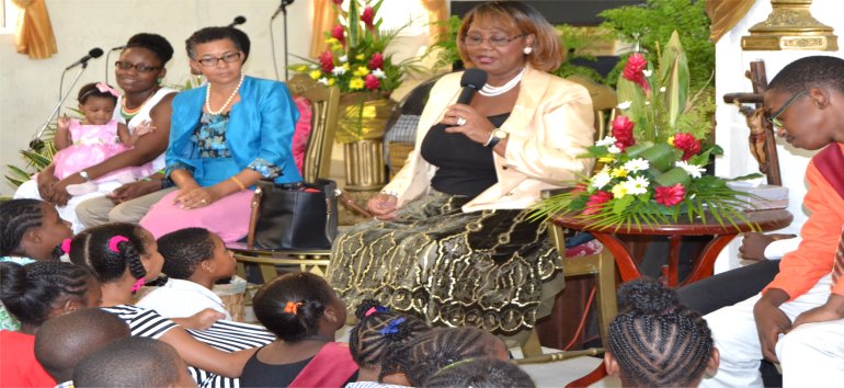 Mount Zion's Missions Inc Barbados Foursquare Church founded by Apostle Lucille Baird hosts Easter Bonnet parade 2016