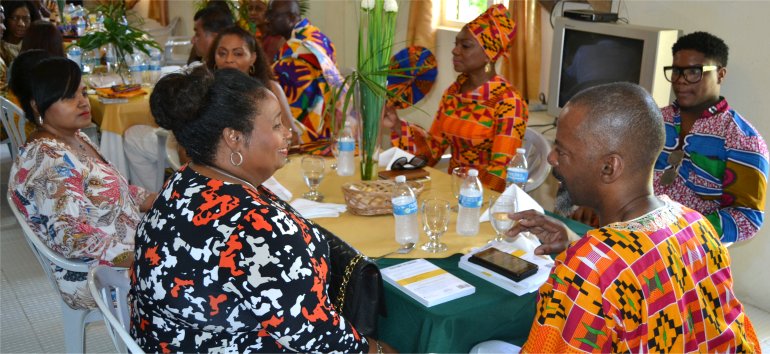 Ghanians visit Mount Zion's Missions Inc Barbados Foursquare Church in 2017