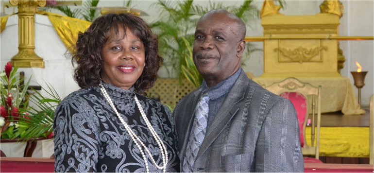 Apostle Lucille Baird celebrates her Birthday with her family at Mount Zion's Missions Inc Barbados Foursquare Church