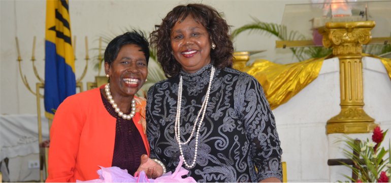 Apostle Dr Lucille Baird C.E.O and Founder of Mount Zion's Missions Barbados Foursquare Church