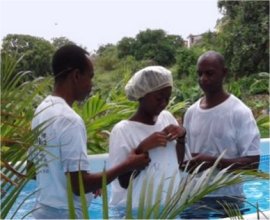 Mount Zion’s Missions Baptism service