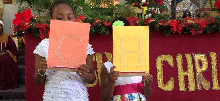 Mount Zion's Missions Inc Barbados Foursquare Church Children's  Christmas Programme Acrostic CHRISTMAS