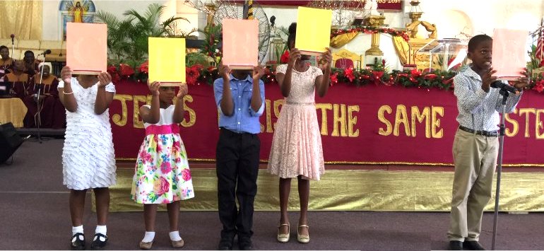 Mount Zion's Missions Inc Barbados Foursquare Church Children's  Christmas Programme Acrostic CHRISTMAS