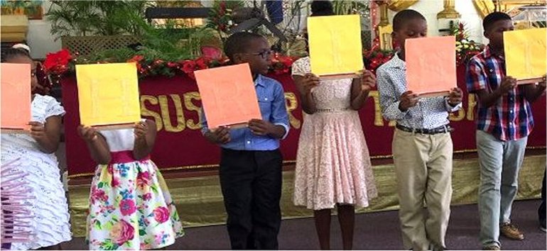 Mount Zion's Missions Inc Barbados Foursquare Church Children's  Christmas Programme Acrostic CHRISTMAS