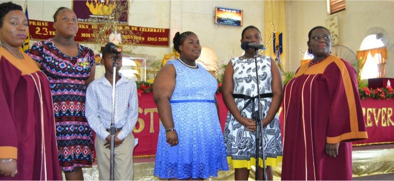 Mount Zion's Missions Inc Barbados Foursquare Church Children's Christmas Programme Music Ministry