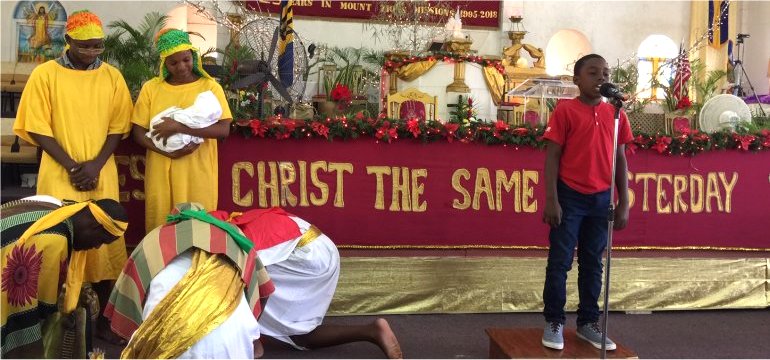 Mount Zion's Missions Inc Barbados Foursquare Church Children's Christmas Programme Dramatization