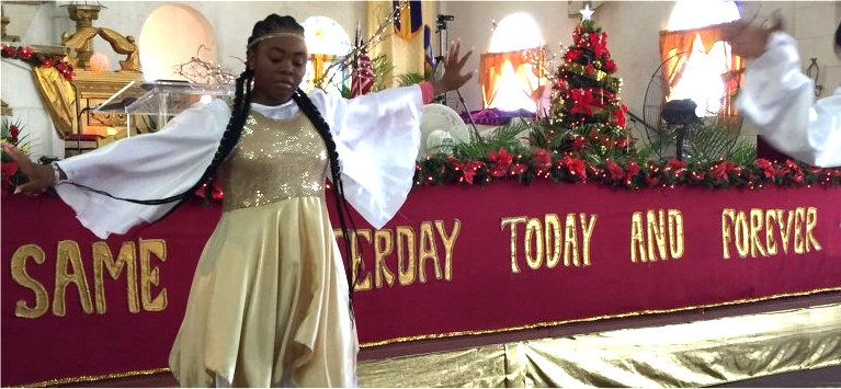 Mount Zion's Missions Inc Barbados Foursquare Church Children's Christmas Programme Dance Ministry