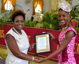 Faith Marshall-Harris was honoured with a Poem