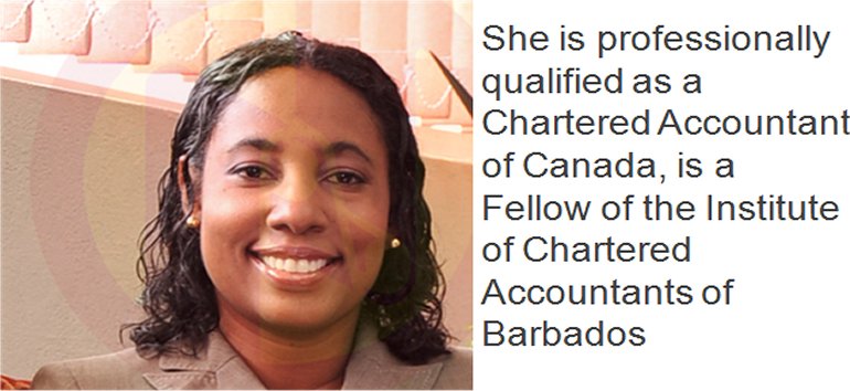 Mount Zion's Missions Inc Barbados 
        Foursquare Church honors Mrs Trisha Trust the new leader of the Barbados Chamber of Commerce & Industry