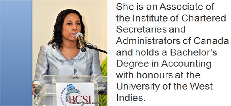 Mount Zion's Missions Inc Barbados 
        Foursquare Church honors Mrs Trisha Trust the new leader of the Barbados Chamber of Commerce & Industry