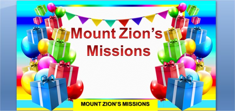 Mount Zion's Missions Inc Barbados 
        Foursquare Church March 31st 2019 message