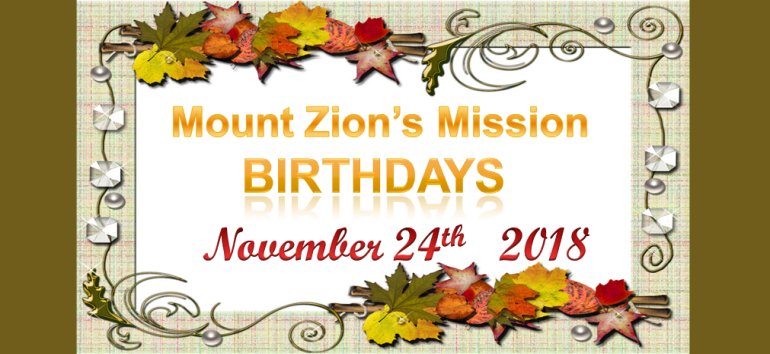 Mount Zion's Missions Inc Barbados Foursquare Church November Sermon notes