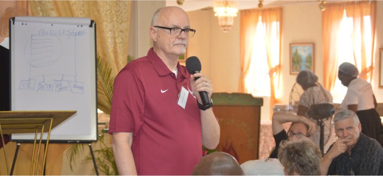 Professor Gary Matsdorf visits Mount Zion's Missions Inc Barbados Foursquare Church hosts Foursquare Regional Training day 3