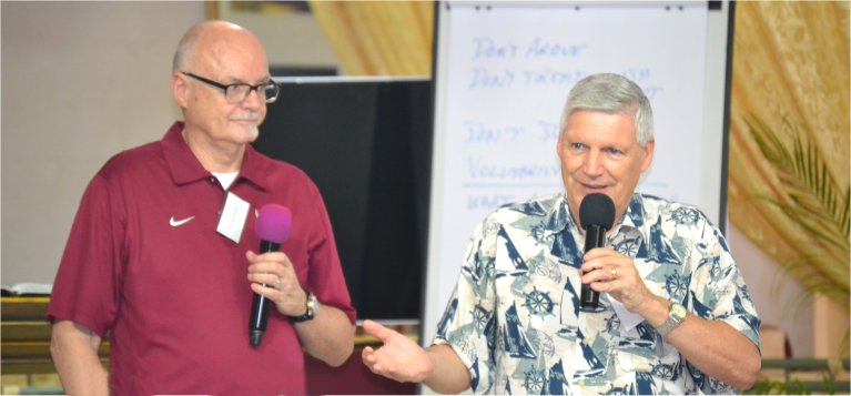 Rev Dave Stone Foursquare leaders visit Mount Zion's Missions Inc Barbados Foursquare Church in 2018