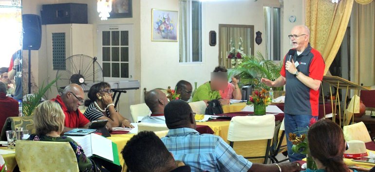 Gary Matsdorf Professor at New Hope Christian College and Global Education Director revisits Barbados with the Foursquare Regional Training leaders