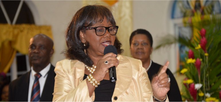 Apostle Dr Lucille Baird C.E.O and Founder of Mount Zion's Missions Barbados Foursquare Church