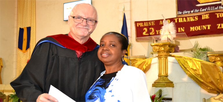 Mount Zion's Missions Inc Barbados Foursquare Church Deacons Graduation from Bible Institute