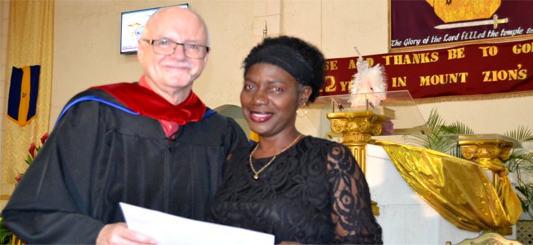 Mount Zion's Missions Inc Barbados Foursquare Church founded by Apostle Lucille Baird launches the Mount Zion Training Institute