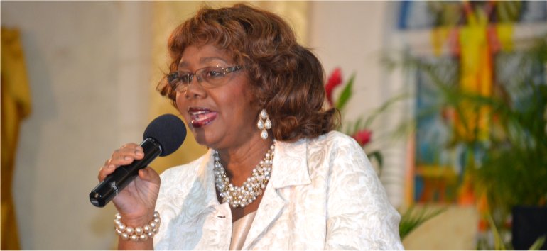 Apostle Dr Lucille Baird C.E.O and Founder of Mount Zion's Missions Barbados Foursquare Church