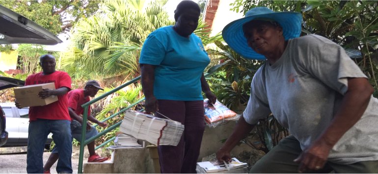 Love Packages container donated to Mount Zion's Missions Inc Barbados Foursquare Church for Impact Community Outreach 2019