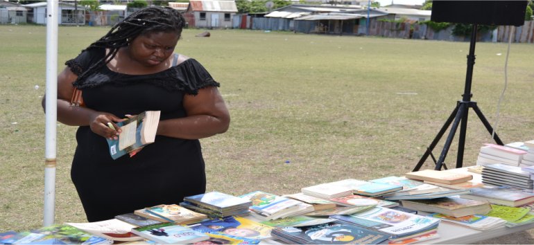 Love Packages book distribution by Mount Zion's Missions Inc Barbados Foursquare Church New Orleans Impact Community Outreach 2019