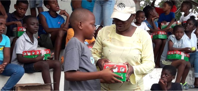 Mount Zion's Missions Inc Barbados Foursquare Church New Orleans Samaritans Purse shoebox distribution