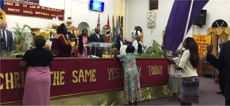 Keith Jenkins guest speaker at Mount Zion's Missions Inc Barbados Foursquare Church Annual Convention Tuesday night 2019