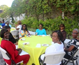 Ruth and Esther Women's Ministry tea with Madame Justice Sandra Prunella Mason QC new Governor General of Barbados