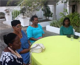 Ruth and Esther Women's Ministry tea with Madame Justice Sandra Prunella Mason QC new Governor General of Barbados