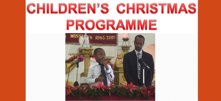 Mount Zion's Missions Inc Barbados Foursquare Church Children's Christmas Programme 2019