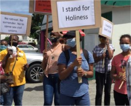 Mount Zion's Missions Inc Barbados Foursquare Church Mount Zion's Missions Inc Barbados Foursquare Church marches against legalization of same sex unions in Barbados