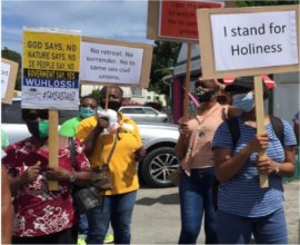 Mount Zion's Missions Inc Barbados Foursquare Church Mount Zion's Missions Inc Barbados Foursquare Church marches against legalization of same sex unions in Barbados