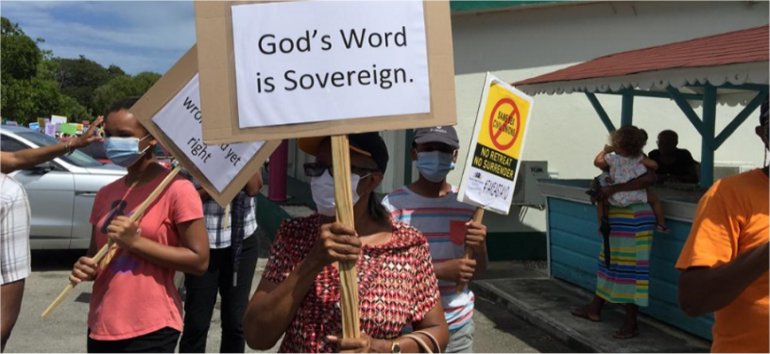 Mount Zion's Missions Inc Barbados Foursquare Church Mount Zion's Missions Inc Barbados Foursquare Church marches against legalization of same sex unions in Barbados