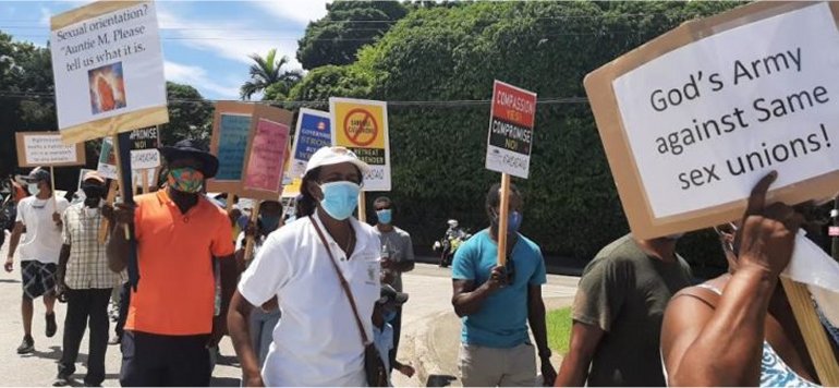 Mount Zion's Missions Inc Barbados Foursquare Church Mount Zion's Missions Inc Barbados Foursquare Church marches against legalization of same sex unions in Barbados