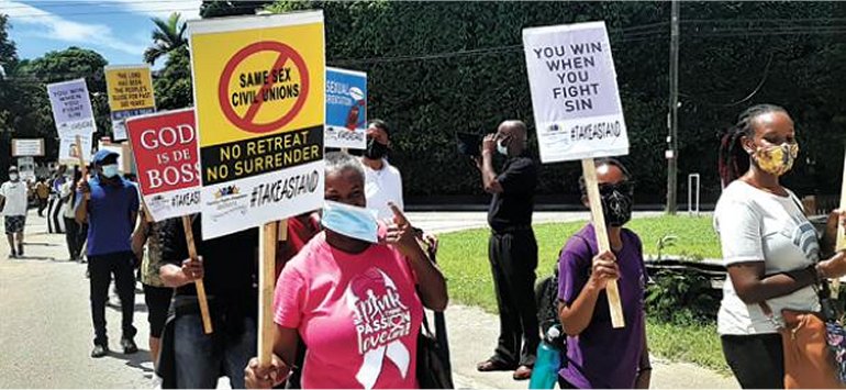 Mount Zion's Missions Inc Barbados Foursquare Church Mount Zion's Missions Inc Barbados Foursquare Church marches against legalization of same sex unions in Barbados