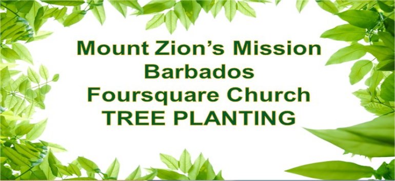 Mount Zion's Missions Inc Barbados Foursquare Church tree planting Super Fruits