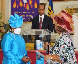 The President of the Republic of Barbados visits Mount Zion's Missions Barbados Foursquare Church