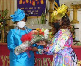 The President of Barbados visits Mount Zion's Missions Barbados Foursquare church for Hat Sunday 2022