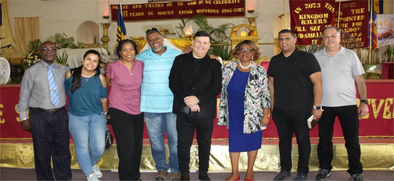 Mount Zion's Missions Inc Barbados Foursquare Church hosts Pastor Enrique Villalba 2023