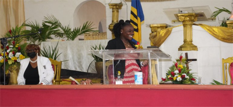 Apostle Cindy Meeks guest speaker at Mount Zion's Missions Inc Barbados Foursquare Church with husband Daris Meeks