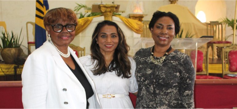 Apostle Cindy Meeks guest speaker at Mount Zion's Missions Inc Barbados Foursquare Church with husband Daris Meeks