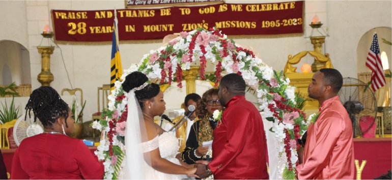 Mount Zion's Mission facilities specializing in weddings