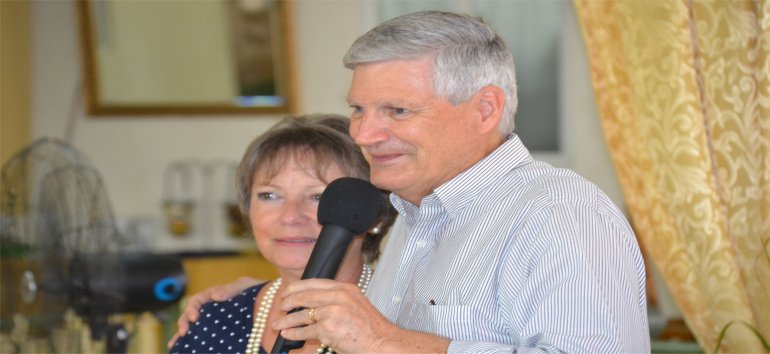 Rev Dave Stone Foursquare leaders visit Mount Zion's Missions Inc Barbados Foursquare Church in 2015